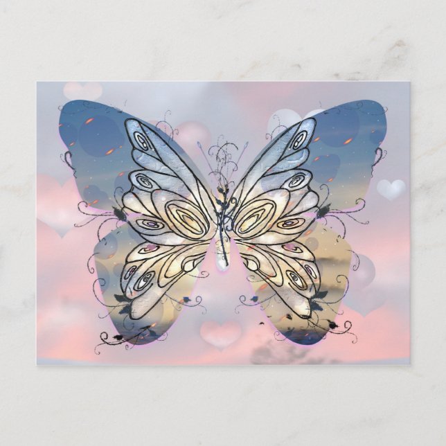 Soaring Butterfly Postcard (Front)