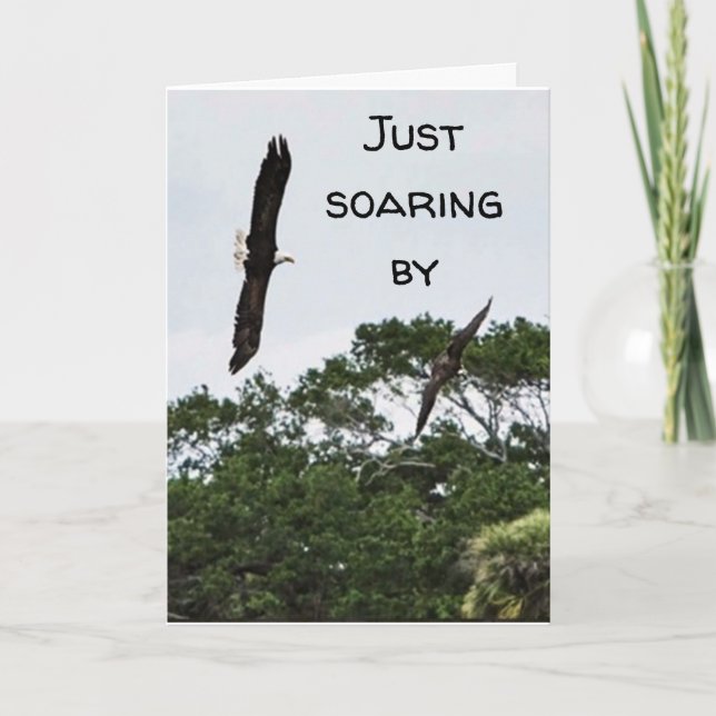 **SOARING BY** TO WISH "YOU" HAPPY BIRTHDAY CARD (Front)