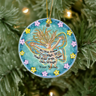 Soaring  ceramic ornament
