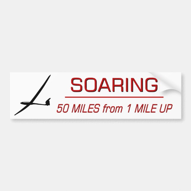 Soaring Distance Bumper Sticker (Front)