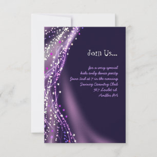 Soaring Dove Bat Bar Mitzvah Reception Party Card