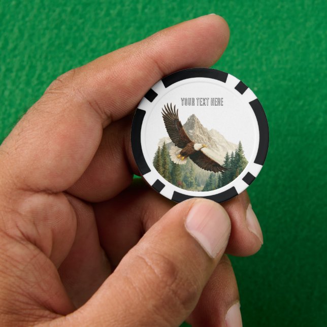 Soaring Eagle  Poker Chips (Hand)