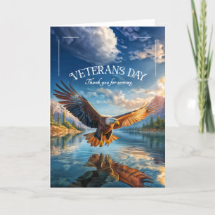 Soaring Eagle Veterans Day Holiday Card
