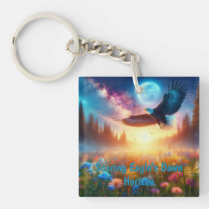 Soaring Eagle's Dawn Horizon Key Ring