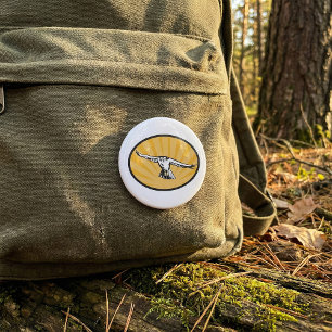 Soaring Falcon Bold Bird of Prey 7.5 Cm Round Badge