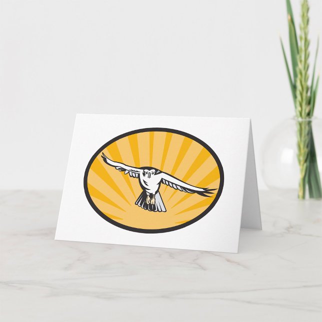 Soaring Falcon Bold Bird of Prey Card (Creator Uploaded)