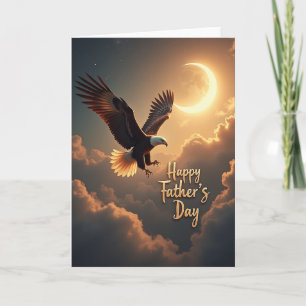 Soaring Fathers Day Moon Card