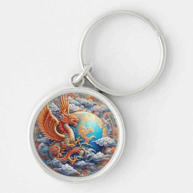 Soaring Garuda Keychain (Front)