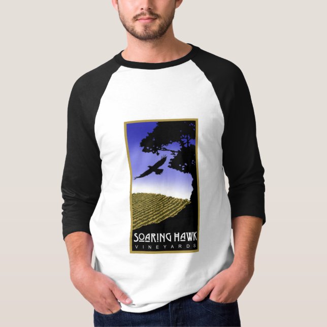 Soaring Hawk Vineyards Baseball Shirt (Front)