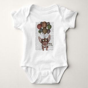 Soaring Pig Baby Bodysuit