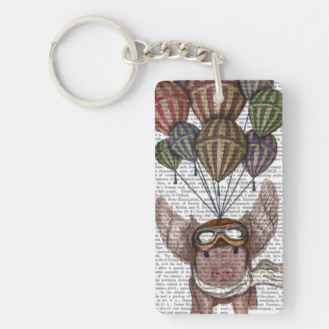 Soaring Pig Key Ring (Front)