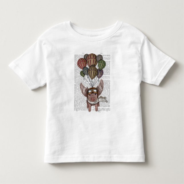Soaring Pig Toddler T-Shirt (Front)