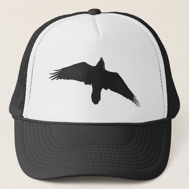 Soaring Raven Gifts Trucker Hat (Front)