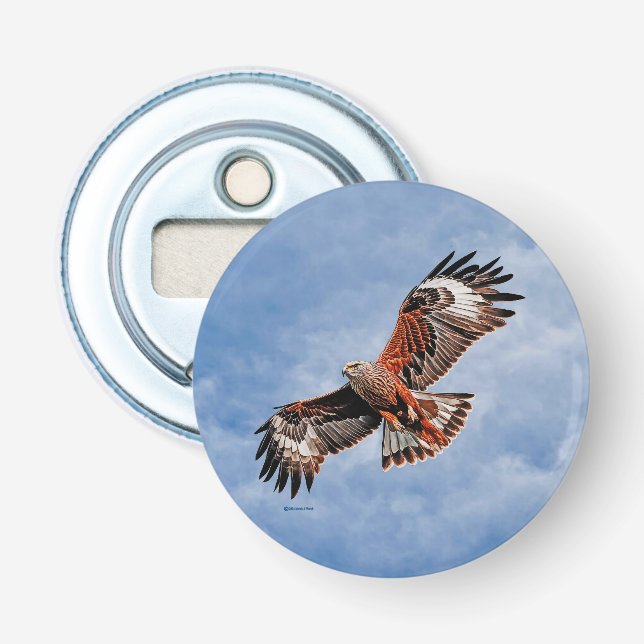 Soaring Red Kite Bottle Opener (Front)