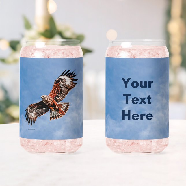 Soaring Red Kite Can Glass (Insitu (Wedding))