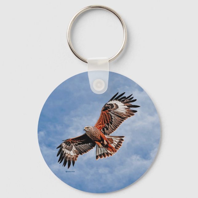 Soaring Red Kite Key Ring (Front)