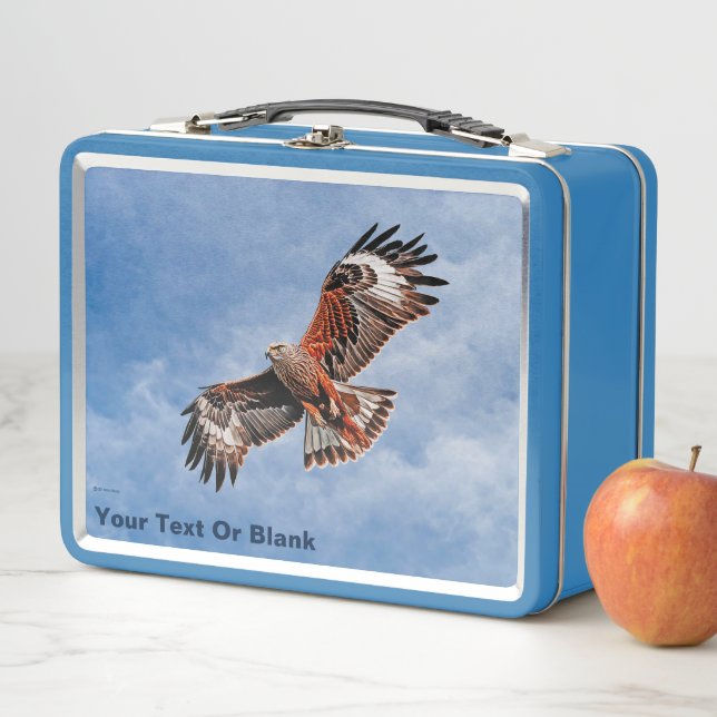 Soaring Red Kite Metal Lunch Box (In Situ)