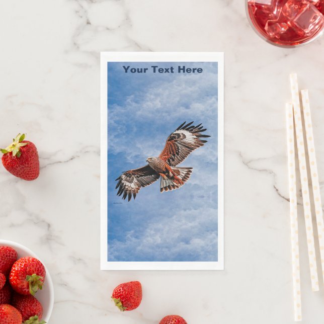 Soaring Red Kite Napkin (Insitu)