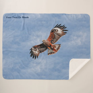 Soaring Red Kite Sherpa Blanket