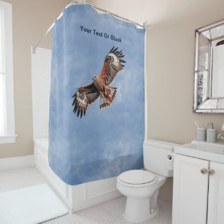 Soaring Red Kite Shower Curtain