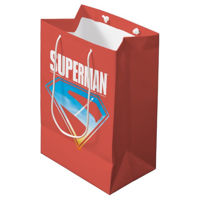 Soaring Through the S-Shield Medium Gift Bag (Front Angled)