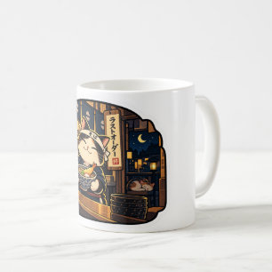 Soba Shop Cat — Last Order Mug Japanese Retro No
