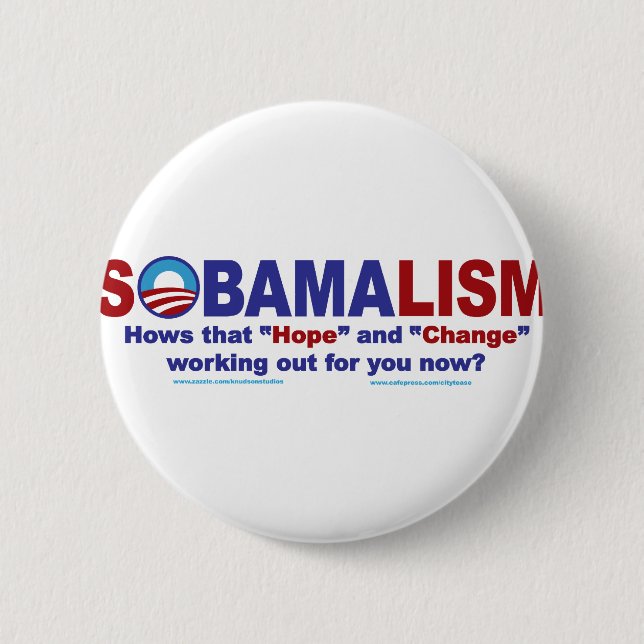 SOBAMALISM 6 CM ROUND BADGE (Front)