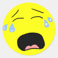 Sobbing Face Sticker