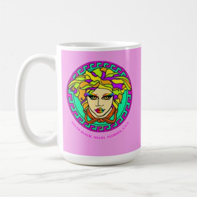 SoBe Miami Kitsch Iconic Medusa, Pride  Coffee Mug (Left)