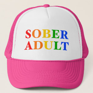 Sober Adult Hat Rainbow