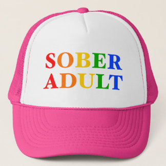 Sober Adult Hat Rainbow