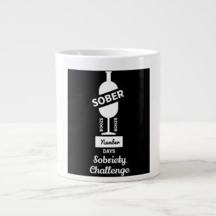 Sober AF Alcoholic Addict Recovery   Large Coffee Mug