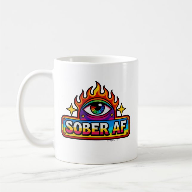 Sober AF -  Coffee Mug (Left)