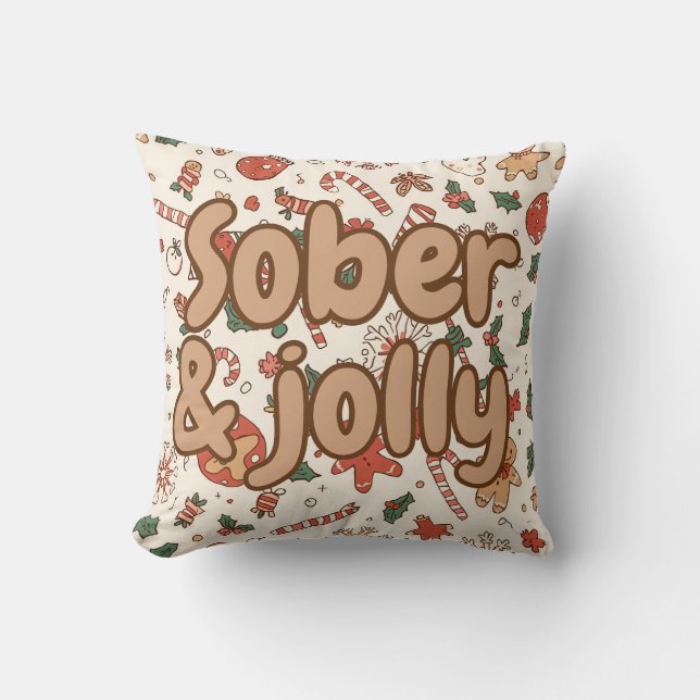 Sober christmas cushion (Front)