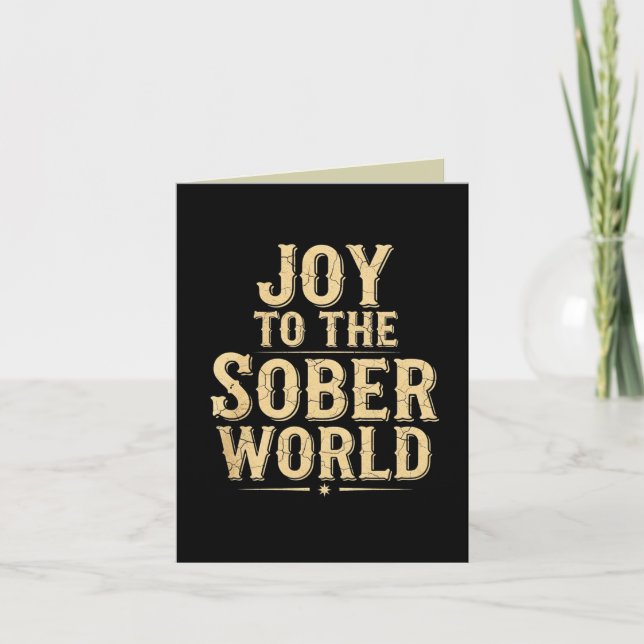 Sober christmas holiday card (Front)