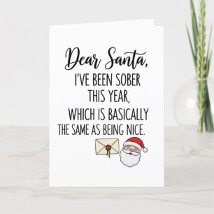 Sober christmas holiday card