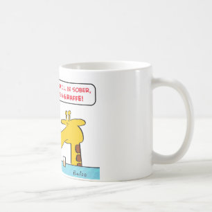 sober giraffe coffee mug