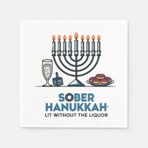 Sober Jew Hanukkah Lit Without The Liquor Jewish  Napkin