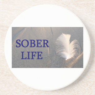 Sober life Plume Coaster