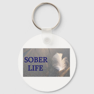Sober life Plume Key Ring