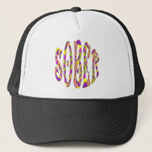 SOBER Retro 60’s Art Psychedelic Trucker Hat