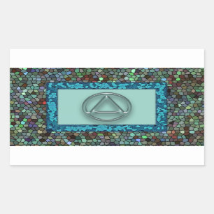 Sober Sobriety Recovery Circle Triangle Sticker