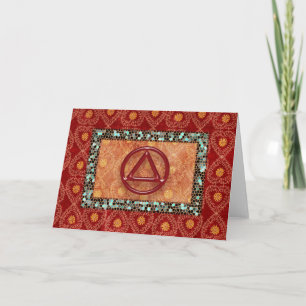 Sober Sobriety Recovery Greeting Card