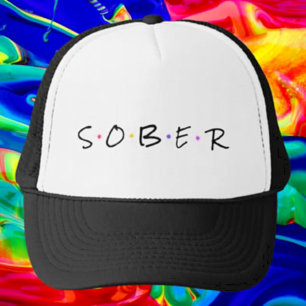 Sober Typography Trucker Hat