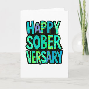 Soberversary card with envelope 5x7"