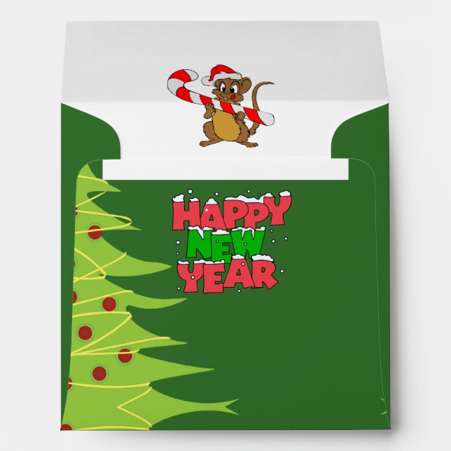Sobre para navidad con ardilla envelope (Back (Bottom))