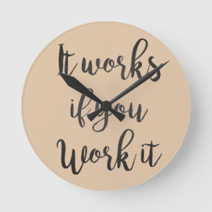 Sobriety 12 step recovery quote gift clean sober round clock