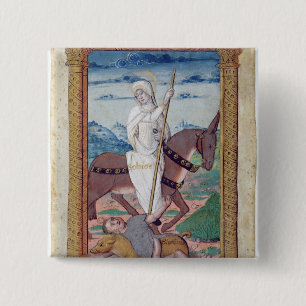 Sobriety Against Gluttony 15 Cm Square Badge