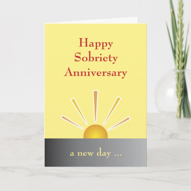 Sobriety Anniversary Card (Front)