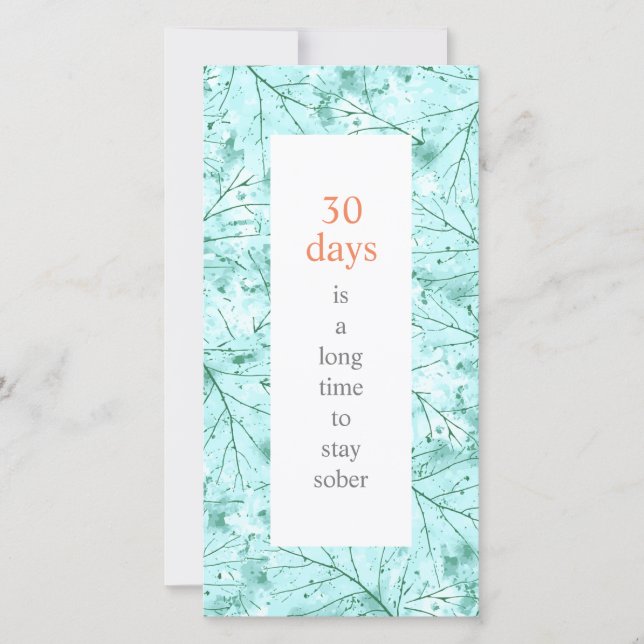 Sobriety Birthday A Long Time to be Sober Card (Front)